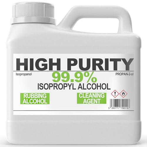 Sanitirex Protect 99.9% Isopropyl Alcohol (IPA) Rubbing Alcohol Cleaner & Degreaser, Electronics PCB Flux Remover, Screen & Glass Cleaner, 3D Resin Wash, Sticker Adhesive Remover, Made in UK