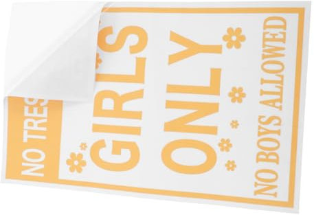 SHINEOFI Door Stickers for Girls Teen Bedroom Decor Bathroom Rest Sign Cute Girls Lounge Wall Art Supplies Decor