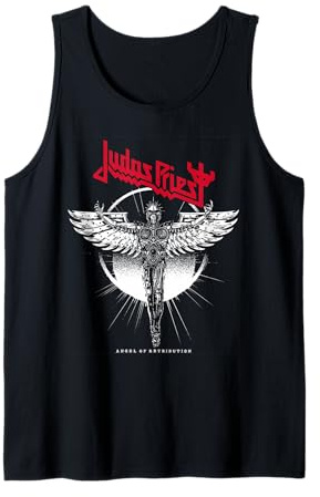 Judas Priest Angel Rising Red Logo Débardeur