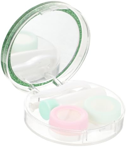 SHERCHPRY Estuche para Gafas Elegante y Portátil Pequeño Soporte para Lentes para Viajes Diseño de Flash para Lentes Cosméticas Color Aleatorio