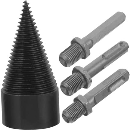 UPKOCH Punte Per Trapano Per Da Punte Per Trapano Per Tronchi Spaccalegna Accessori Per Da Realizzate in Acciaio Resistenti All Usura Per Tronchi Legno