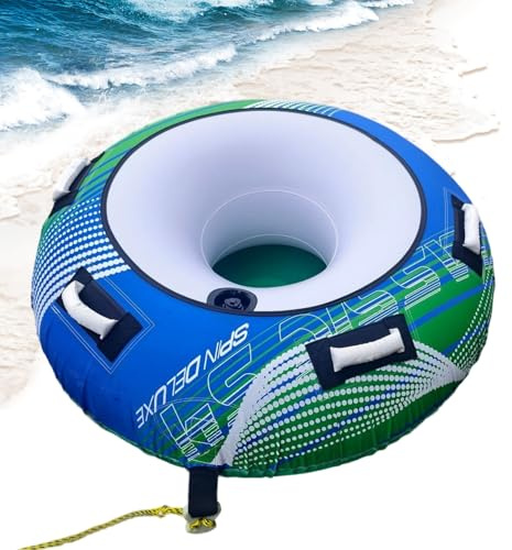 Tubi trainabili per canottaggio | Galleggiante gonfiabile per giovani | Tubi portatili per nuoto fiume sci nautico kayak, pesca sport acquatici wakeboard piscina rafting attività in spiaggia