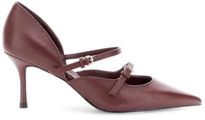 CAFèNOIR - Décolleté In Pelle Con Doppio Laccino, Da Donna, Colore Bordeaux, Taglia 39