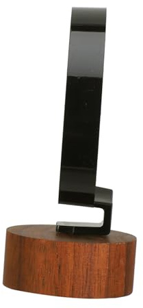 LOLIPPYY Acryl Uhrenständer Mit Holzsockel Und Schwarzem C-ring Minimalistischer Uhrenorganizer Für Einzeluhrenpräsentation Und Wohnzimmer