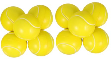 HEALSOPTHY 10 pièces Mini Balles Mousse Rebondissantes pour Garçon Fille Balles Anti-Stress Squeeze Légères et Sécurisées Jouets Relaxants pour Fêtes Anniversaire et Jeux Groupe