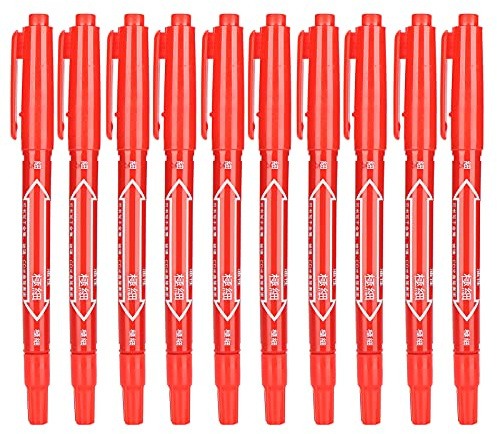 Haofy 5.5' Dual-Tip Marker Pens, Quick Dry for Sketching | Vibrant colors for notes & art, ergonomic grip for extended use, fine and broad tips, portable 10-pack for artists and