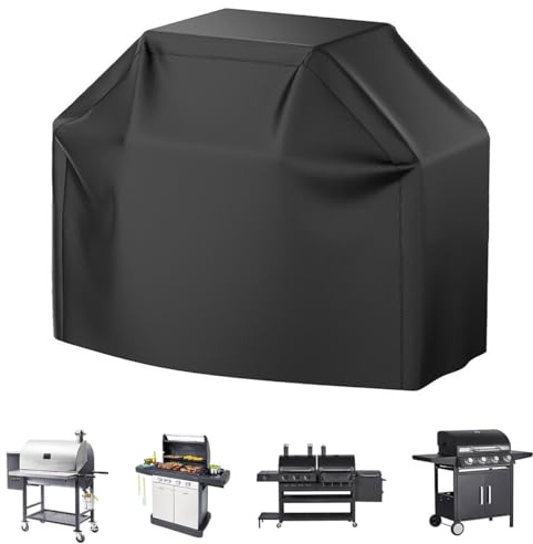 Funda Barbacoa para Weber Spirit E-425 2025 2026+, Exterior Impermeable 210D Oxford Cubierta Universal para Parrilla, Anti-Viento con Cordón Ajustable