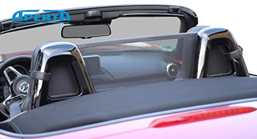 Mazda Filet Coupe-Vent Compatible MX-5 ND Carbone Filet Anti-remous 100% sur Mesure OEM Qualité Windschott fabriqué aux Pays-Bas