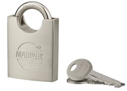 Lucchetto MARINOX 40mm, acciaio inossidabile nautico, guardia rialzata - THIRARD