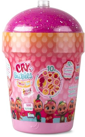 BEBÉS LLORONES LÁGRIMAS MÁGICAS Casita Tutti Frutti | Mini bebé llorón Sorpresa coleccionable con Olor a Fruta - Juguete y muñeca +3 años