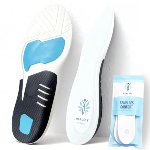 Orthopedic Insoles Flat Feet UK/High Sports Comfort Gel Insole/Arch Support, Gel Heel Cushion Pad, Pronation Inserts, Plantar Fasciitis Support/Men Women Kids