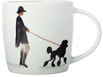 Maxwell & Williams DX1067 Kaffee-Tasse 400 ml – Serie Best Furry Friends – Porzellan mit Pudel bunt – in Geschenkbox