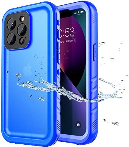 SPORTLINK für iPhone 13 Pro wasserdichte Hülle 360 Grad, Blau | Outdoor Handyhülle mit Kameraschutz und Displayschutz, militärischer stoßfester Panzerhülle, IP68 waterproof & staubschutz