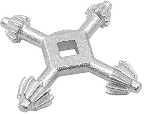 SPORTARC Llave de portabrocas de acero 4 en 1, llave de portabrocas de 4 vías, llave de portabrocas de 1/2 a 5/8, combinación universal para apretar y aflojar el portabrocas para la mayoría de