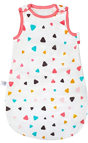 MOEMOE BABY 0.5 Tog Triangle Summer Sleep Bag Baby Sleeping Bag Muslin Sleeping Bag Toddler Sleeping Bag Sleep Sack Sleeveless Wearable Blanket for Girls Boys, XL