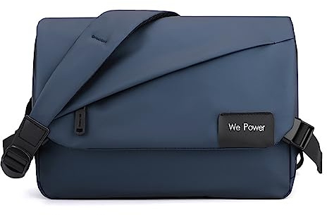 FANDARE Ultraleggero Borsa a tracolla Uomo Retrò Borsa a Spalla Borse a spalla Nylon Borsello Lavoro Borse Messenger Borse Ufficio Università Insegnanti Scuola Business Borselli tracolla Blu scuro