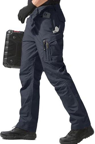 FREE SOLDIER Arbeitshosen Männer Cargohosen Herren Entspannte Passform Taktisch für Outdoor Bergsteigen Hosen mit Mehrfach-Taschen