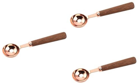 ABOOFAN 3 Pièces cuillère à mesurer en acier inoxydable cuillère à café doseuse Tasse à mesurer petite mesurette à thé longue poignée à assaisonner Positionner