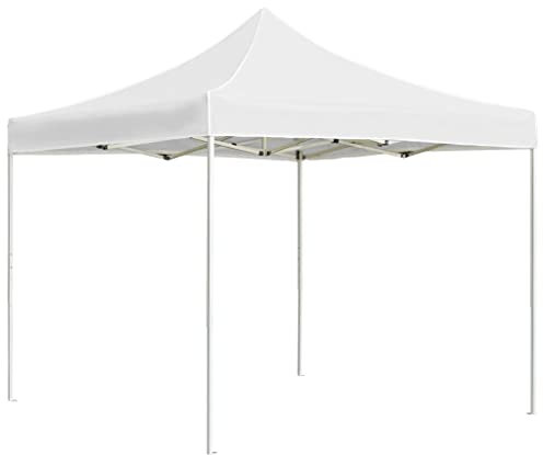 ZEYUAN Profi-Partyzelt Faltbar Aluminium 2x2 m Weiß Pavillon, Faltpavillon, Gazebo, Überdachung Garten, Sonnenschutz Zelt, Poolzelt, Pop Up Zelt, Pergola