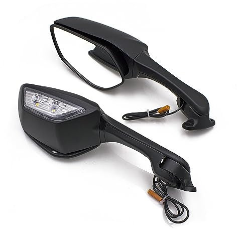 KSHSAA Für K&awasaki Ninja ZX10R ZX1000 2011-2015 2012 2013 2014 /H2 2014-2015 Motorradspiegel Mit Blinker Spiegel