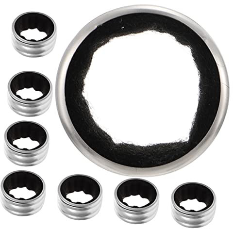 Ciieeo 8pcs Wine Drip Stopper Wine Bottle Collar Ring Leak Prevention Drip Ring for Overflow