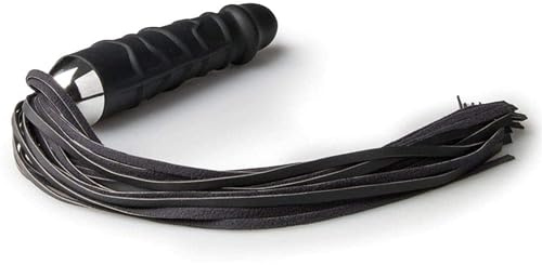 ZDJBFA Frusta con Dildo da 14 Cm per SM - Inizia Il Gioco di Ruolo con Frusta in Pelle Erotica per Sex Toy SM con Cinturino Flogger in Pelle Scamosciata