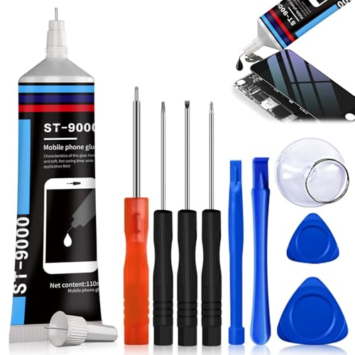 Pegamento Pantalla Movil, Pegamento para Moviles, Negro, 50ml | Pegamentos Fuerte para Todo, Adecuado para Pegar Pantallas de Teléfonos Móviles, Tabletas, Portátiles, Cámaras, etc,