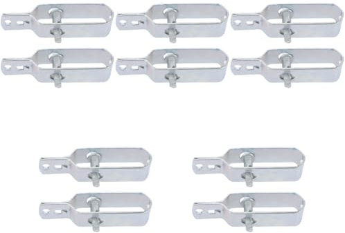 YARNOW 5 Sätze Stahlseilspanner Verdrehen Spanner Schwere Ausführung Drahtspannwerkzeug Kabelhülse Bausatz Für Zauntore Stahldrahtspanner Elektrischer Zaundraht Gießen Silver 2 Stück * 5