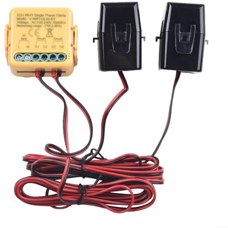 Compteur d'énergie avec connectivité WiFi, moniteur de consommation d'énergie et alertes à distance (bidirectionnel)