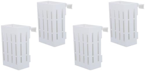 CHICAMPERA 4 Pièces Support Suspendu pour Plantes Aquatiques Pot pour Aquarium Accessoire de Décoration Aquatique avec Écoulement Eau pour Culture Hydroponique et Décor Murale