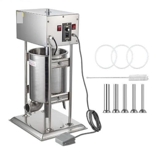 Electric Vertical Sausage Stuffer Automatic Filling Machine Stainless Steel for Home Kitchen