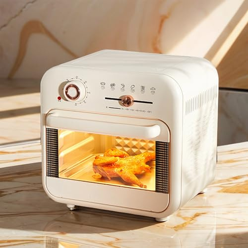 Genérico Combinación De Horno Y Freidora De Aire Inteligente, Freidora De Aire De Gran Capacidad De 18l, Horno De Convección Multifunción, Cocina Saludable Baja En Grasas