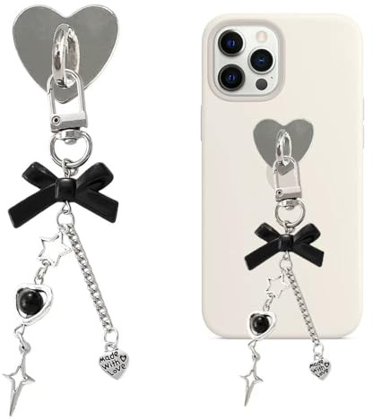XFSRG Bijoux Telephone Portable Chaine Cordon Telephone Pendentif Étoile Nœud Accessoire Portable Phone Charm Bracelet Porte-clés Décoratif Élégant
