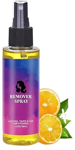 Tape Remover Hair Extensions, Tape Extensions Remover for Lace-Front-Wigs, Toupees & Hair Systems, 118ml