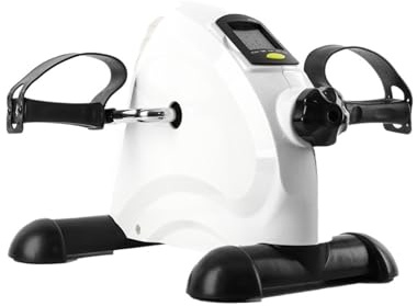 Kompakt Mini Elliptisk Stepper Hydraulisk Remskiva Motstånd Hemmakontor Konditionstränare Utan Armstöd TystgåEnde(White)