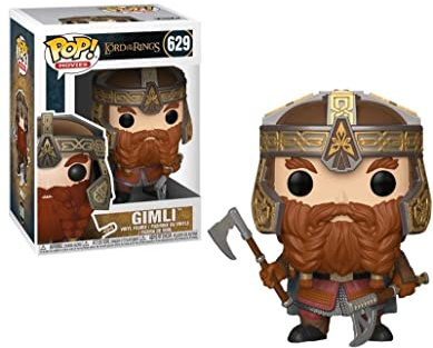 Funko POP! Vinyl: LOTR/Hobbit: Gimli Sagan om ringen - Vinylfigur för samlare - Presentidé - Officiell merchandise - Leksaker för barn och vuxna - Filmfans - Modellfigur för samlare och utställning