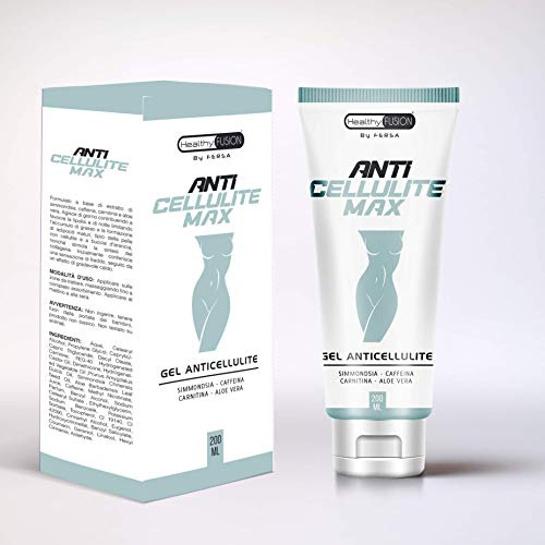 Healthyfusion by Fersa Gel gegen Cellulitis, intensiver Reduktor, entfernt Cellulite und Haut in Orangenhaut, 250 g