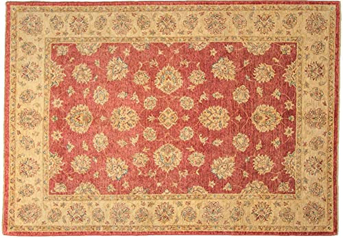 RUG PRINCE Afghan Chobi Ziegler Teppich Handgeknüpft 180x250 Rot Orientalisch