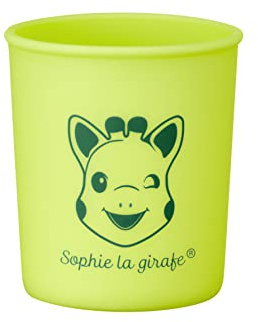 Sophie la Girafe - Sophie die Giraffe Glas aus Silikon – Spülmaschine und Mikrowelle – Trinklernen