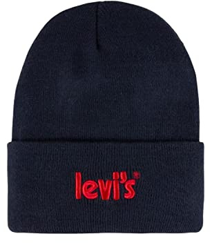 Levi's Unisex Beanie-Mütze Lan Poster Logo Beanie