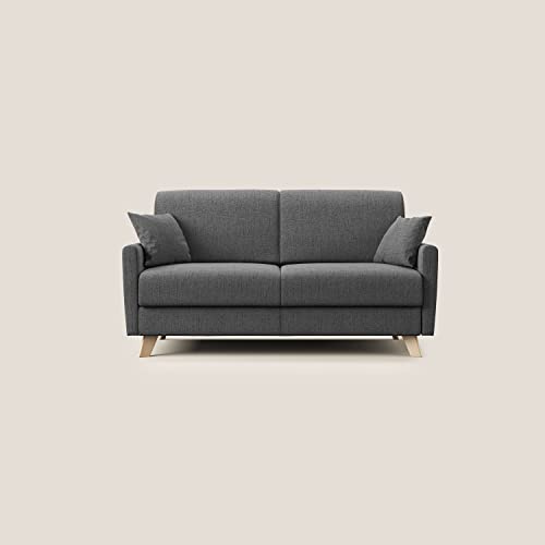 Divani.Store Schlafsofa, Holz, grau, 180 cm (mat. 140x197)