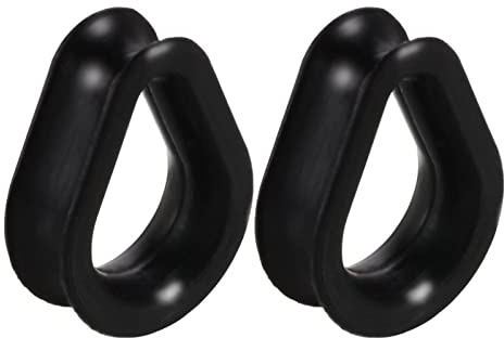 Beydodo Tunnel 22MM Silikon, Ohr Plug Tropfen Schwarz Ohr Tunnel Piercing 2er Set