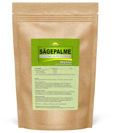 Sägepalmen Extrakt 20:1, ohne Zusatzstoffe, 250 g Pulver, hochkonzentriert