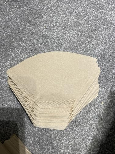 Papier filtre à café original de qualité supérieure 100 pièces dans un seul paquet. (marron, 101)