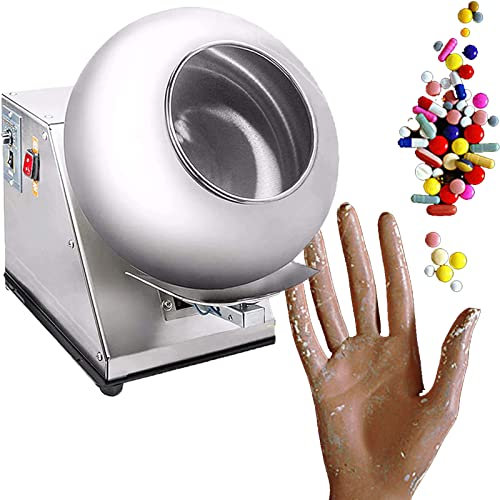 máquina de recubrimiento de chocolate mini comercial de escritorio, máquina de recubrimiento bandeja de azúcar máquina de recubrimiento de nueces de maní,220V