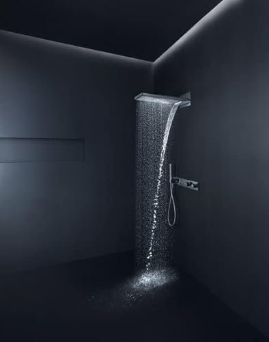 hansgrohe AXOR ShowerSolutions Kopfbrause 250/580 3jet, 35283990, Farbe: Polished Gold Optic