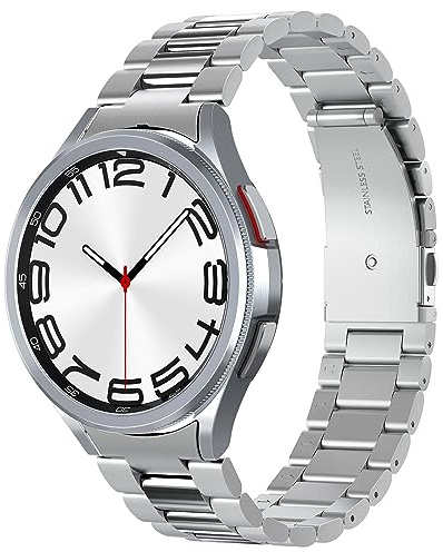 Spigen Modern Fit 316L metallarmband designat för Samsung Galaxy Watch 6 Classic 47mm (2023) i rostfritt stål - Silver