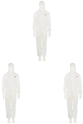 3M Deutschland GT 4520 Schutzanzug Typ 5/6 Größe XL, Weiß/Grün (Packung mit 3)