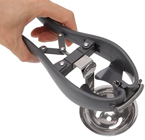 Separador Automático de Huevos de Acero Inoxidable para Huevos, Cortador de Cáscara de Huevo Fácil, Accesorio de Cocina Creativo, con Pinzas para Huevos para Separador de Clara