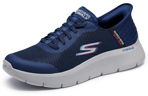 Skechers Men's Go Walk Flex Hands Up Hands Free Slip-Ins Sneaker, Navy 10 X-Wide